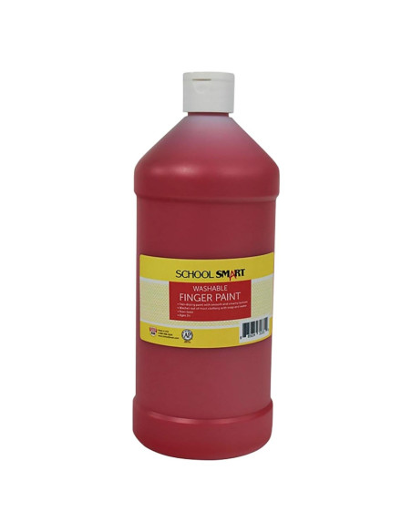 Pintura de Dedos Lavable School Smart Roja 1 Litro