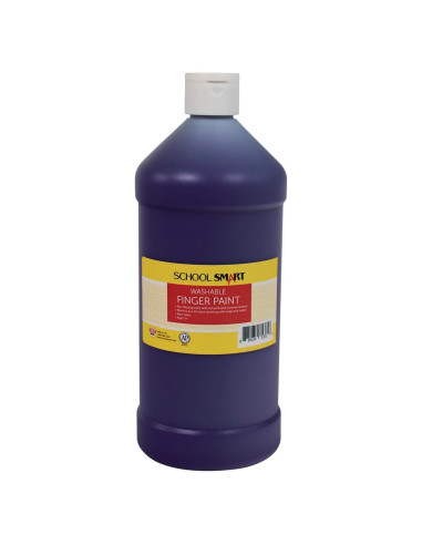 Pintura de Dedos Lavable School Smart Púrpura 0.95L