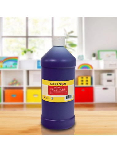 Pintura de Dedos Lavable School Smart Púrpura 0.95L