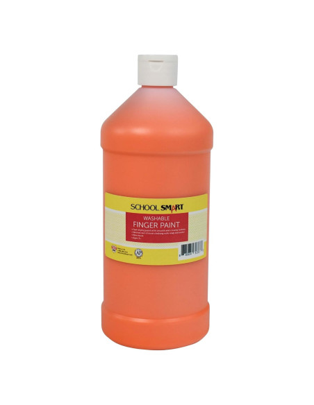Pintura de Dedo Lavable School Smart Naranja 0.95L