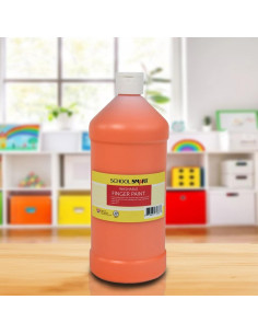 Pintura de Dedo Lavable School Smart Naranja 0.95L 2