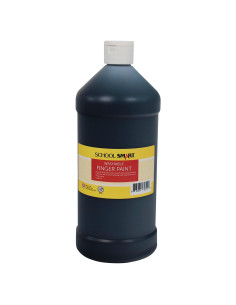 Pintura de Dedos Lavable School Smart Negra 0.95L
