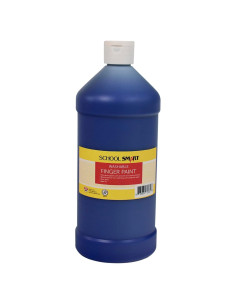 Pintura de Dedos Lavable School Smart Azul 0.95L
