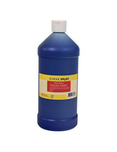 Pintura de Dedos Lavable School Smart Azul 0.95L