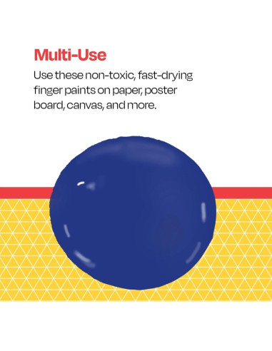 Pintura de Dedos Lavable School Smart Azul 0.95L