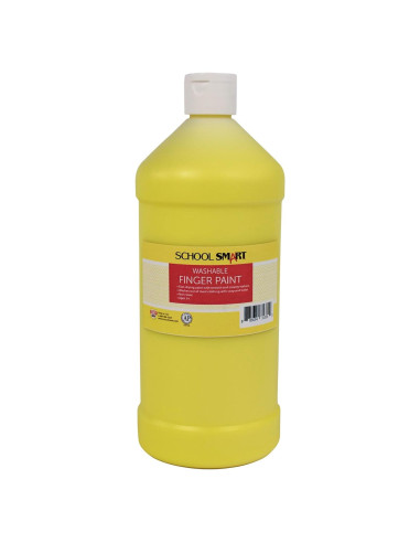 Pintura de Dedo Lavable School Smart Amarillo 0.95L