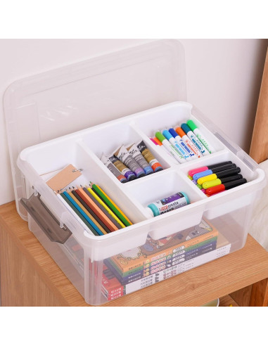 Caja de Almacenamiento Plástica ITYLIFE 17L con Bandeja Extraíble