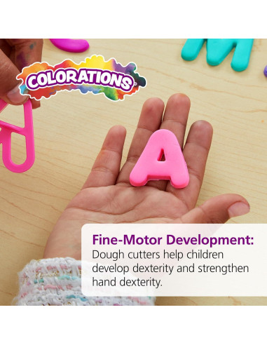Juego de Cortadores de Masa Letras y Números 72 Piezas