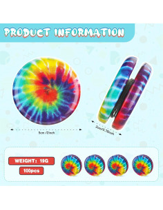 Yoyos de Metal Lenwen Arcoíris 50 Pcs para Niños 2