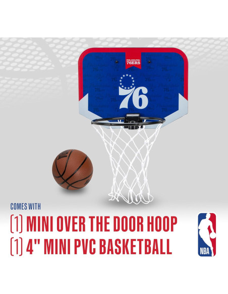Aro de Baloncesto Mini Franklin Sports NBA Philadelphia 76ers