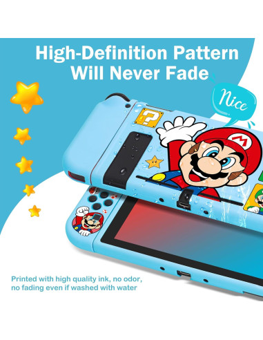 Funda Protectora Kawaii para Nintendo Switch - Xcitifun - Mano Azul
