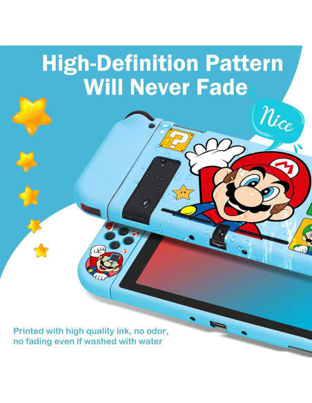 Funda Protectora Kawaii para Nintendo Switch - Xcitifun - Mano Azul