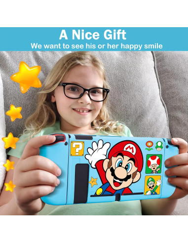 Funda Protectora Kawaii para Nintendo Switch - Xcitifun - Mano Azul