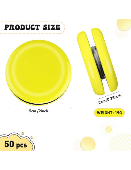 Yoyos de Metal Lenwen 50 Pcs Multicolor para Niños