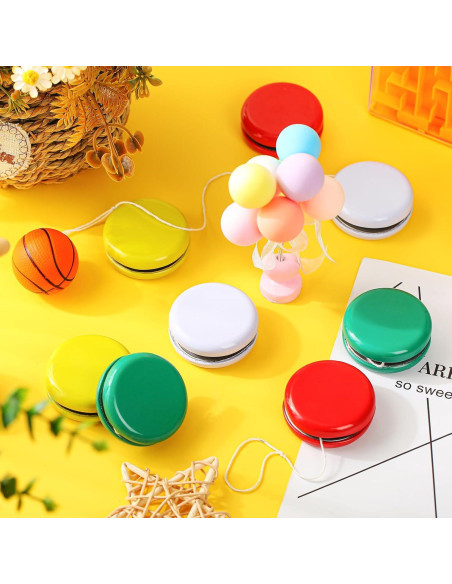 Yoyos de Metal Lenwen 50 Pcs Multicolor para Niños