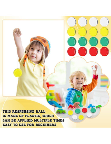 Yoyos de Metal Lenwen 50 Pcs Multicolor para Niños