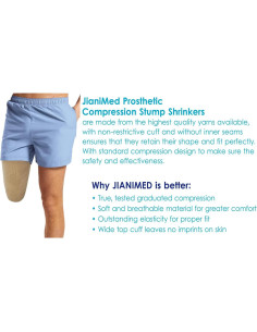 Reductor de muñón protésico JianiMed M 35cm Compresión 20-30 mmHg 2