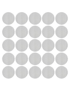 Calcomanías Reflectantes PATIKIL 30 Pcs 5x5 cm Plata