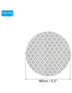 Calcomanías Reflectantes PATIKIL 30 Pcs 5x5 cm Plata 2