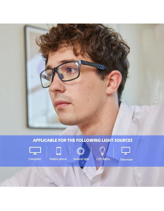 Gafas de Luz Azul ANYLUV 03-Té Marrón Protección Diaria 2