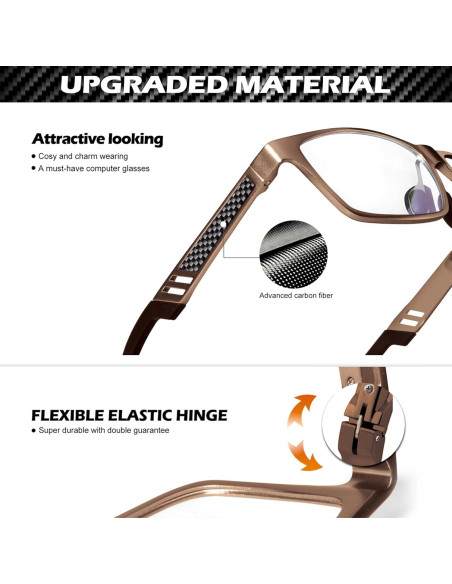 Gafas de Luz Azul ANYLUV 03-Té Marrón Protección Diaria