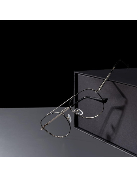 Gafas de Luz Azul GUDVUE Aviador Redondas UV400 Anti Reflejos