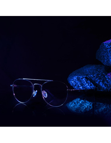 Gafas de Luz Azul GUDVUE Aviador Redondas UV400 Anti Reflejos