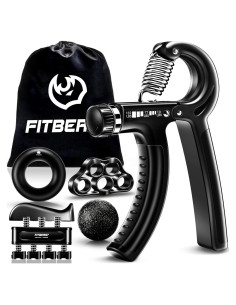 Kit de Agarre de Mano FitBeast - 5 Niveles de Resistencia Ajustable