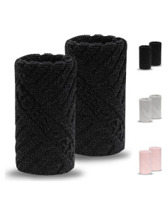 Bandas para la muñeca INDEEMAX unisex absorbentes de algodón