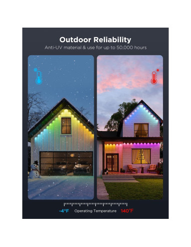 Luces LED RGBIC Govee Pro 30.48m IP67 para Exterior