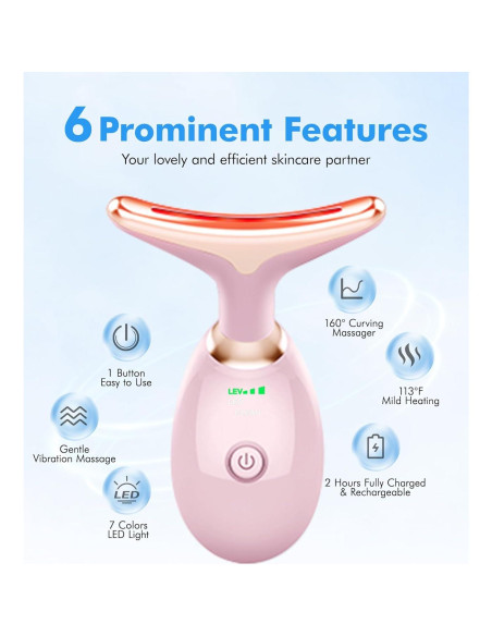 Masajeador Facial Sunpint ES-1081 7 Colores para Arrugas