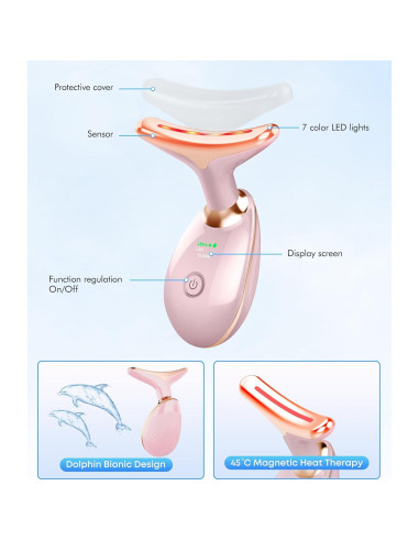 Masajeador Facial Sunpint ES-1081 7 Colores para Arrugas