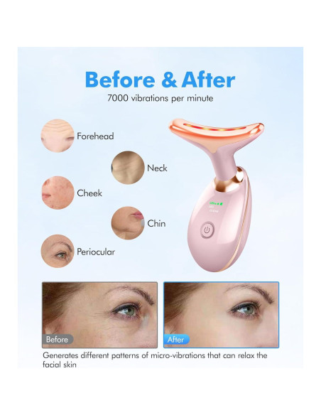 Masajeador Facial Sunpint ES-1081 7 Colores para Arrugas