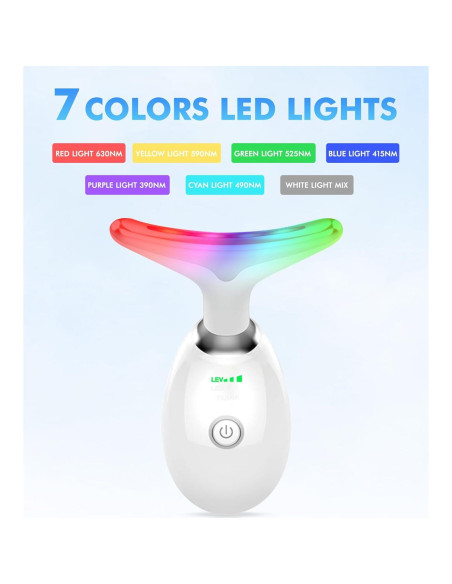 Masajeador Facial Sunpint ES-1081 7 Colores y Térmico