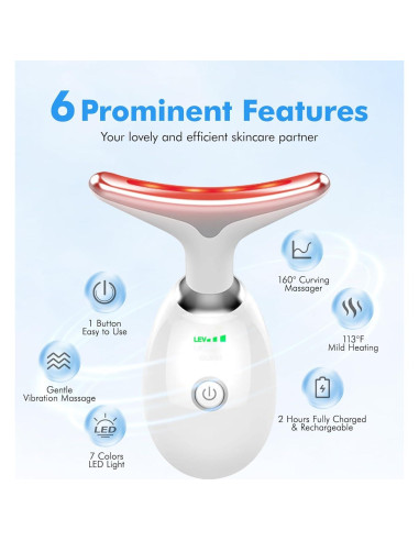 Masajeador Facial Sunpint ES-1081 7 Colores y Térmico