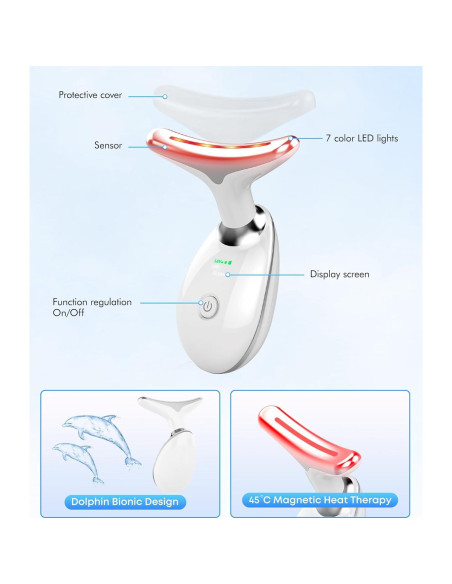 Masajeador Facial Sunpint ES-1081 7 Colores y Térmico
