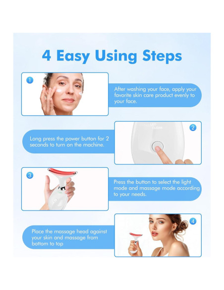 Masajeador Facial Sunpint ES-1081 7 Colores y Térmico