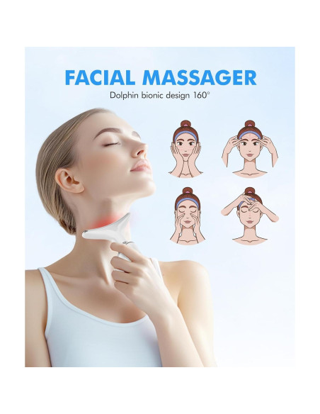 Masajeador Facial Sunpint ES-1081 7 Colores y Térmico