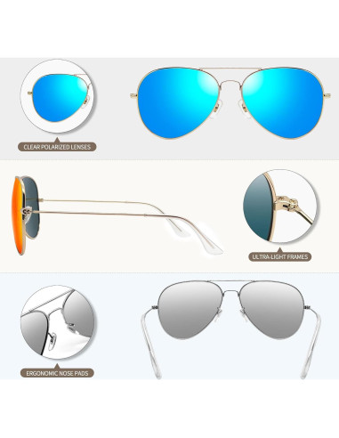 Gafas de sol polarizadas Joopin UV400 para hombres y mujeres