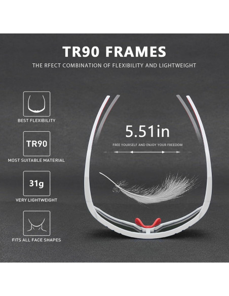 Gafas de sol deportivas GIEADUN con 3 lentes intercambiables