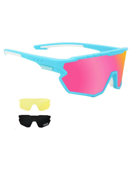 Gafas de sol deportivas GIEADUN con 3 lentes intercambiables