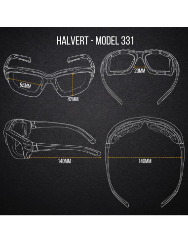 Gafas de sol envolventes WYND Blocker UV400 para moto