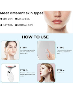 Masajeador Facial LED Suenohyu 7 Colores Cuidado Piel 2