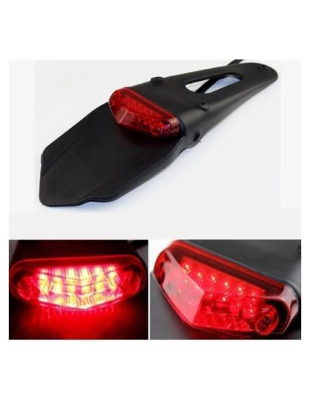 Luz de freno trasera LED roja TASWK para motocicletas