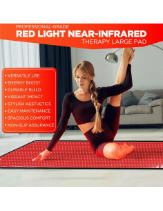 Almohadilla Terapia Luz Roja ADVARAYS 180x79 cm 1280 LEDs 2