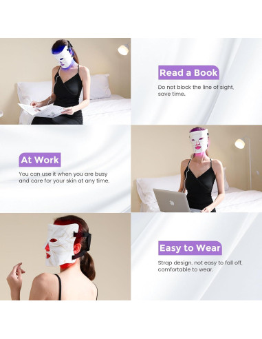 Máscara de Luz LED Lovsheme para Rejuvenecimiento Facial
