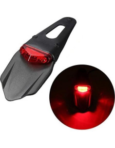 Luz de freno trasera LED roja TASWK para motocicletas 2