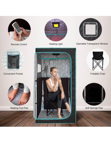 Sauna Infrarroja Portátil Hoolife para 1 Persona 660nm