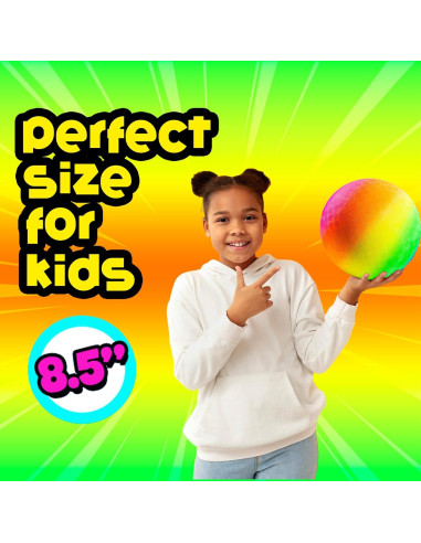 Pelotas de Juego Arcoíris Bedwina - 21.5 cm - 48 Pzs