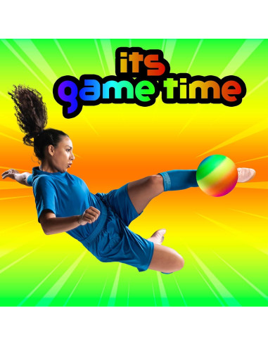 Pelotas de Juego Arcoíris Bedwina - 21.5 cm - 48 Pzs